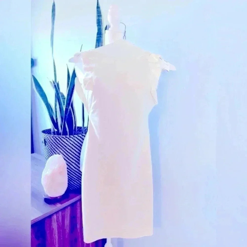 🔥Zara White Mini Dress Sleeveless Bridal